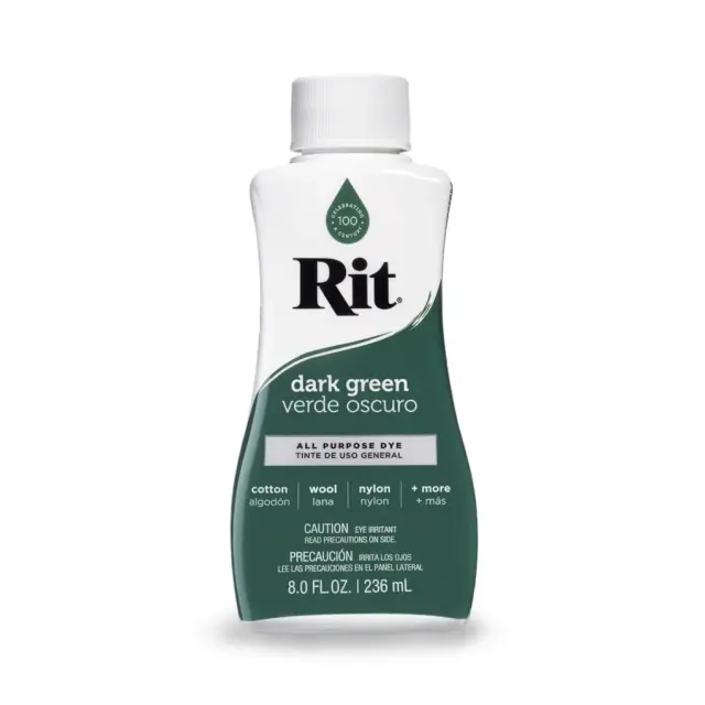 RIT DYE Liquid All-Purpose Βαφή Υφασμάτων – Dark Green 236ml