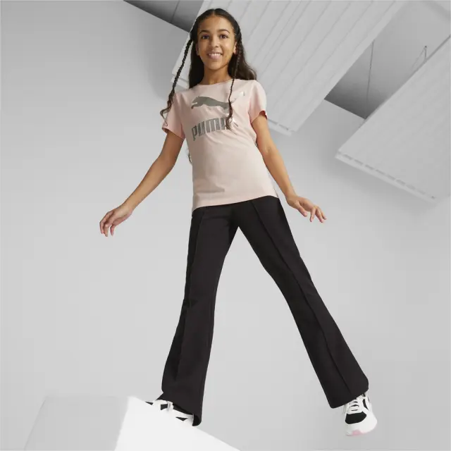 Puma JR Classics Logo Tee Pink 530208-66 - 128