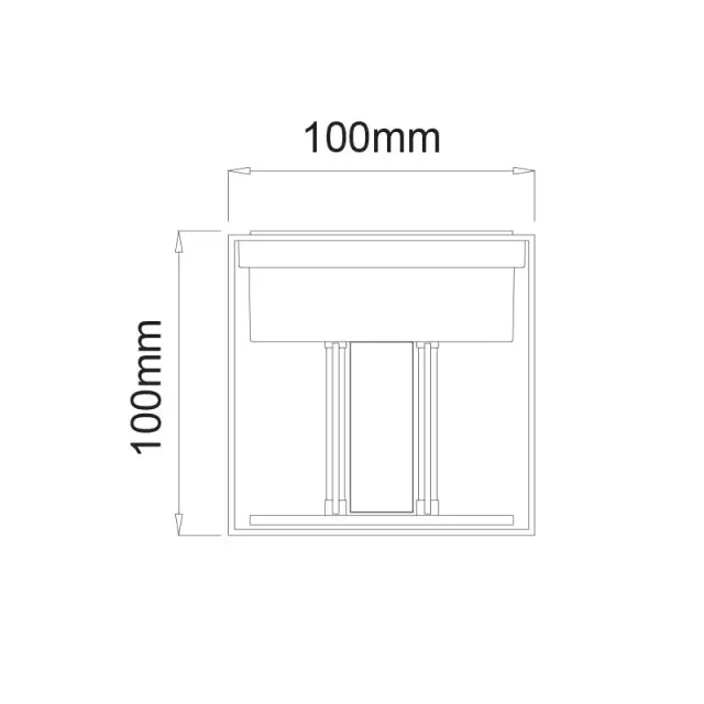 LED COB WALL LUMINAIRE 6W 435LM 0-120° 230VAC 3.000K DARK GREY CRI80 IP54 30.000HRS / LG0559G 2