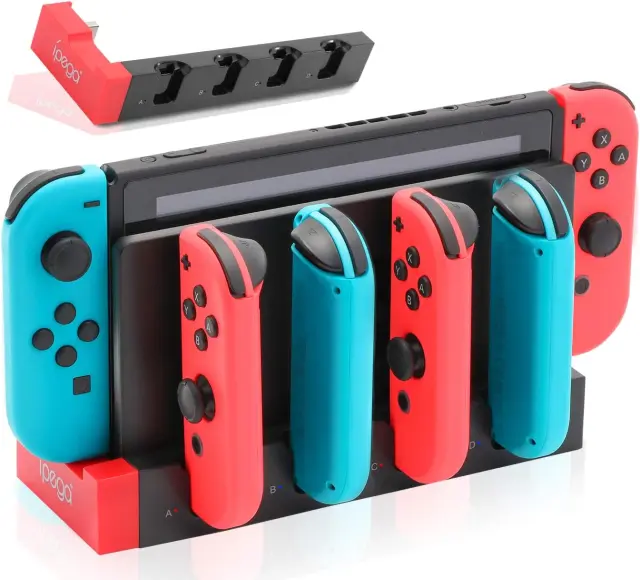 iPega SW2185 Charger Dock for JoyCon Controllers Nintendo Switch 2 Black 2