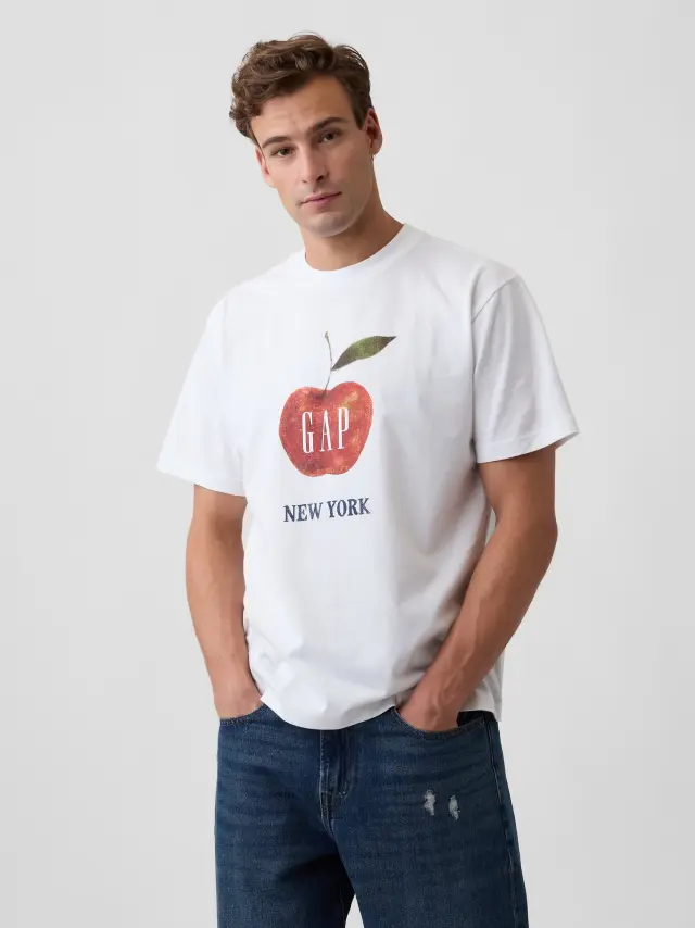 Ανδρική Μπλούζα Everyday Soft Χαλαρής Γραμμής NEW OFF WHITE V2