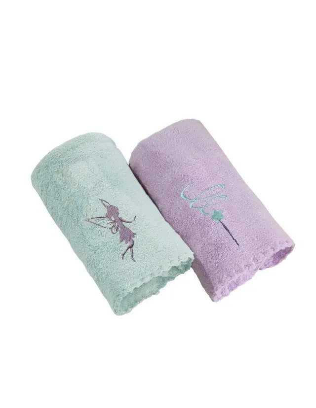 ΣΕΤ ΒΡΕΦΙΚΕΣ ΠΕΤΣΕΤΕΣ 2ΤΕΜΑΧΙΩΝ BABY TOWELS GIRL SET 4 (35X50) GUY LAROCHE 3