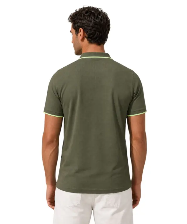 Lotto - Ανδρικό Polo Regular Fit 438888-ARMY Λαδί 2
