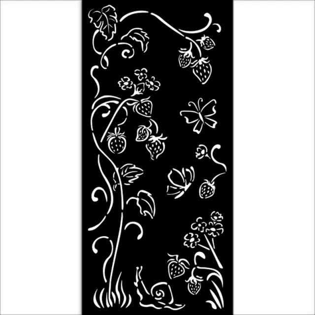 Thick Stencil Stamperia 12x25cm, Hidden Grove, Strawberry