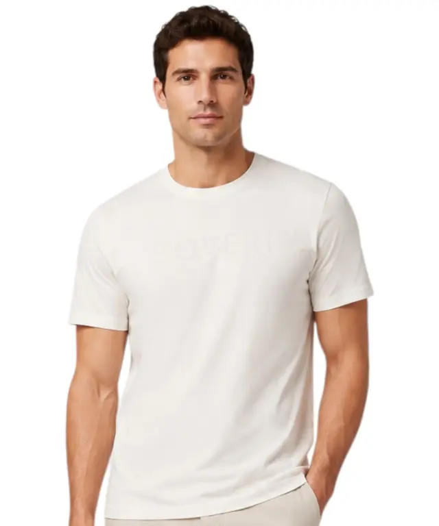 Coveri Moving - Ανδρικό Κοντομάνικο Μπλουζάκι T-Shirt TJ5015-BIANCO Λευκό
