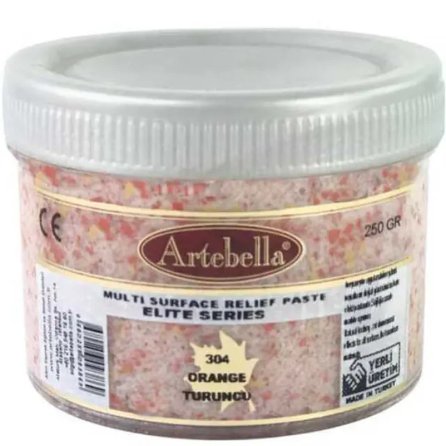 Artebella Πάστα Relief Elite Series 304 Orange - 250gr