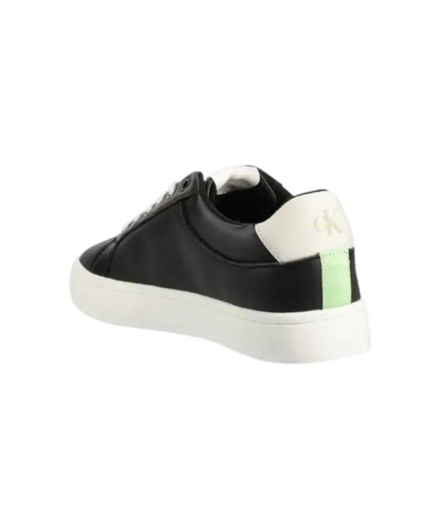 Calvin Klein - Γυναικεία Sneakers Classic Cupsole Fluo Contrast YW0YW00912-0GO Μαύρο 3