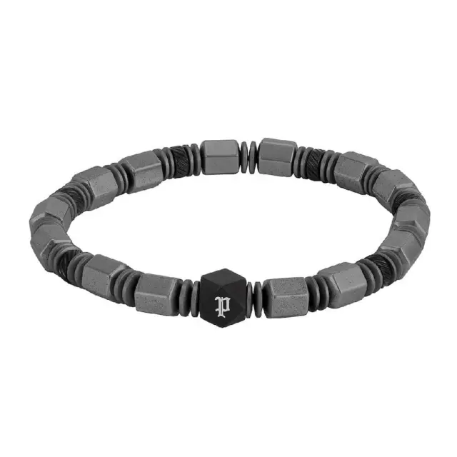 Police J Hexchain Ανδρικό Βραχιόλι από Ανθρακί Μέταλλο PEAGB0083401