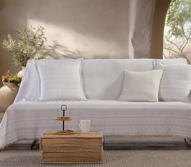Nef-Nef Homeware Ριχτάρι Πολυθρόνας Ishmar 170x180 Μπεζ
