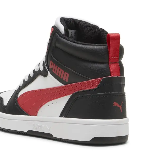 Puma Rebound V6 Mid (393831-16) - Μαύρο-Κόκκινο 2