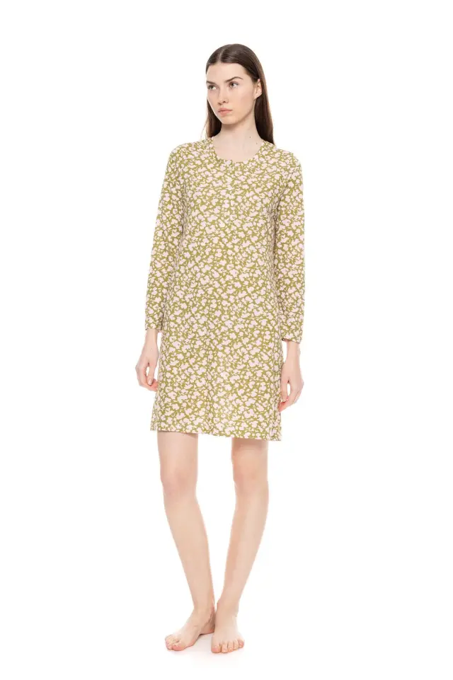 W1614 - Type - NIGHTGOWN GREEN BLOSSOM