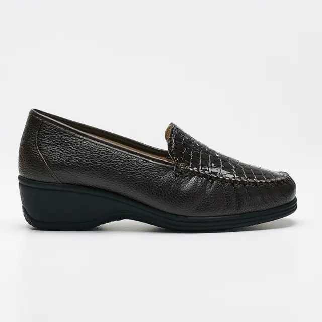 Toscana Μοκασίνια-Loafers Γυναικείο δέρμα/δέρμα λουστρίνι Καφέ TOS/2377 T.MORO