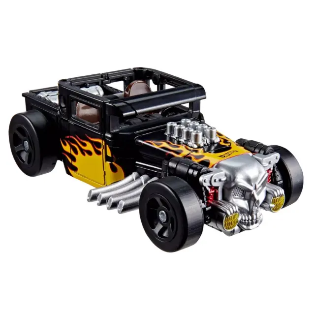Hasbro Transformers Collaborative Hot Wheels Bone Shaker Μετατρεπόμενη Φιγούρα Δράσης 12,5cm σε Αυτοκίνητο, 22 Βήματα – G1181 3