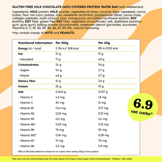 Nick's Protein Wafer Orange 2