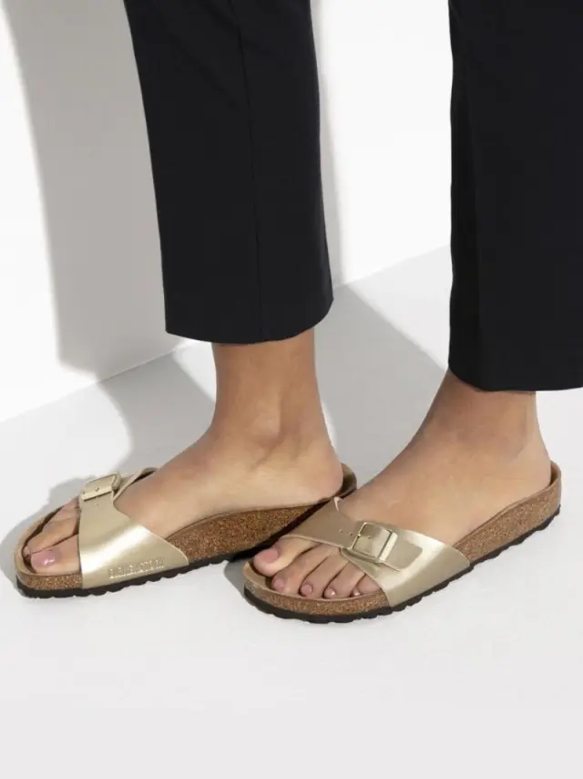 Birkenstock Πέδιλα Γυναικείο Birko-Flor(ανθεκτικό υλικό της Birkenstock-επιτρέπει την επαφή με το νερό) Χρυσό BIR/MADRID 1016106 GOLD - 42 2