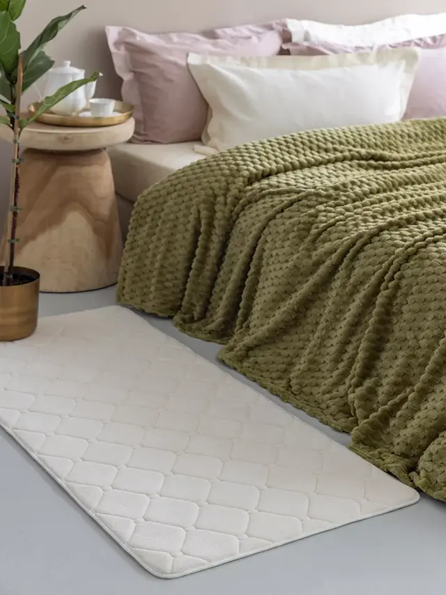 Ταπέτο memory ivory 66x140 fleece με αφρό 66x140cm Palamaiki 9-560875-001