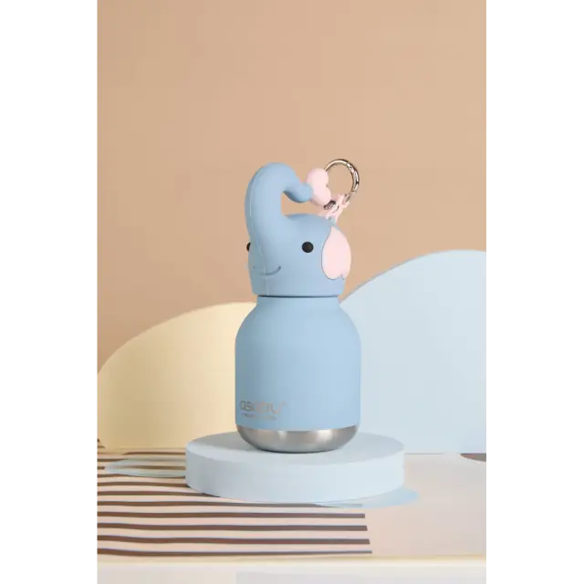 ASOBU Μίνι Παγούρι Ανοξείδωτο Bestie - Elephant 200 ml 2