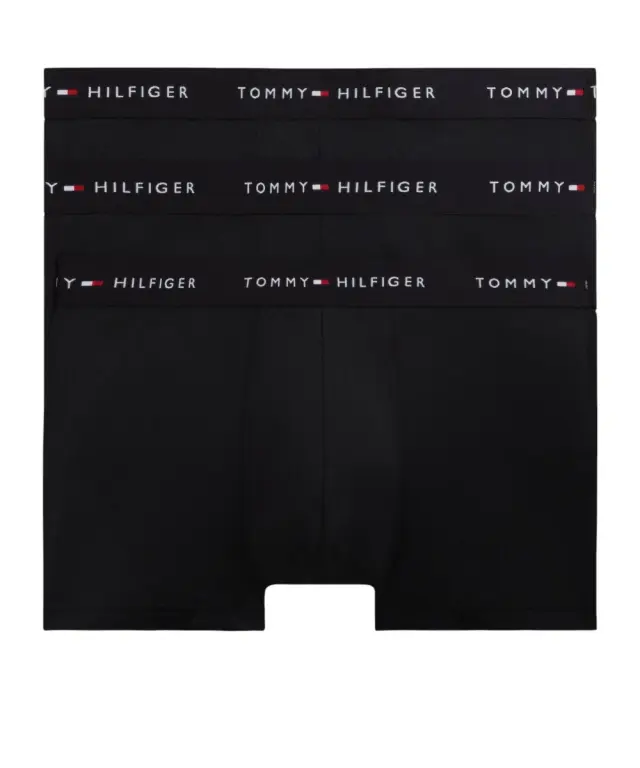 Tommy Hilfiger - Ανδρικά Μποξεράκια 3Pack Signature Waistband UM0UM03762-0R8 Μαύρο - S