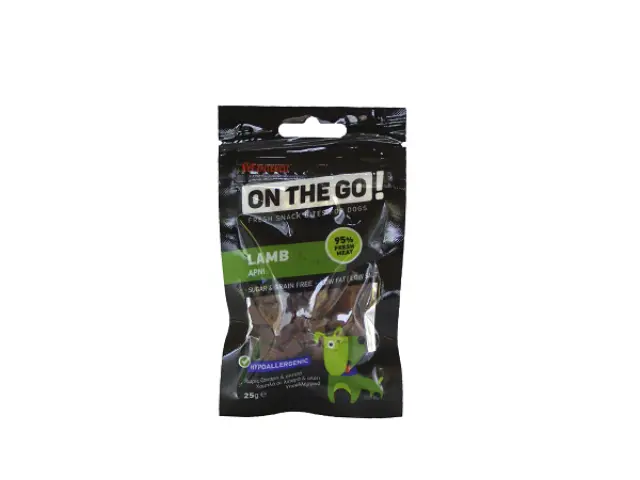 On The Go Bites Λιχουδιά Με Γεύση Αρνί Για Σκύλους 25gr Μονόχρωμο