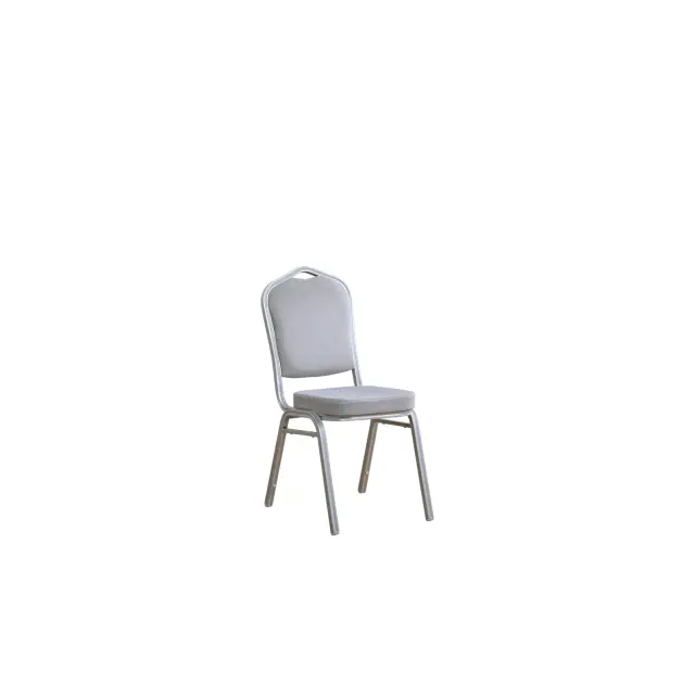 Καρέκλα HILTON Silver/Γκρι Μέταλλο/Ύφασμα