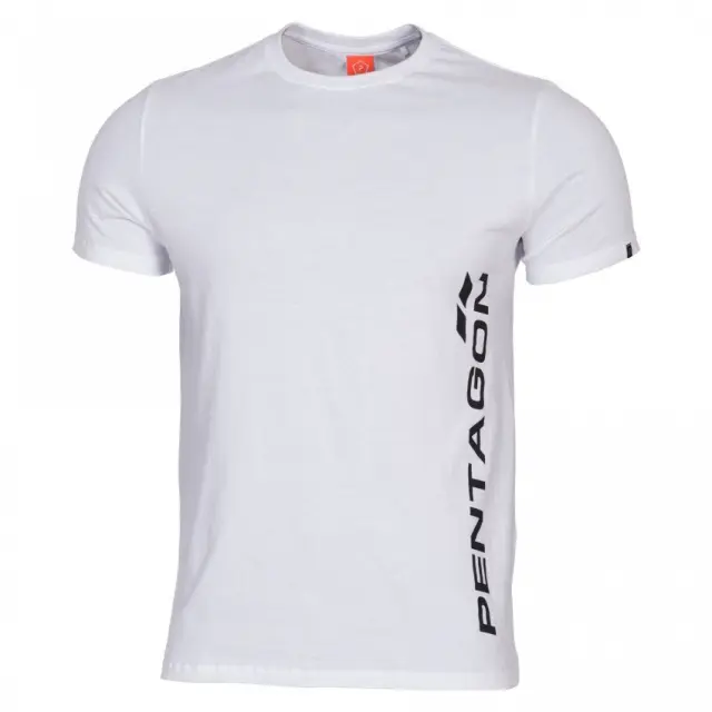 Pentagon Ageron ''Vertical'' T-Shirt-Μπλουζάκι Μακό για Τακτική - Καθημερινή Χρήση - 00-White-Λευκό