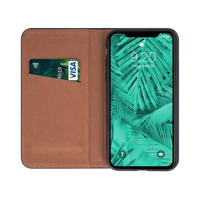 Δερμάτινη Θήκη Βιβλίο Senso Genuine Leather Stand Book Case Για Samsung Galaxy S23 Μαύρη 2