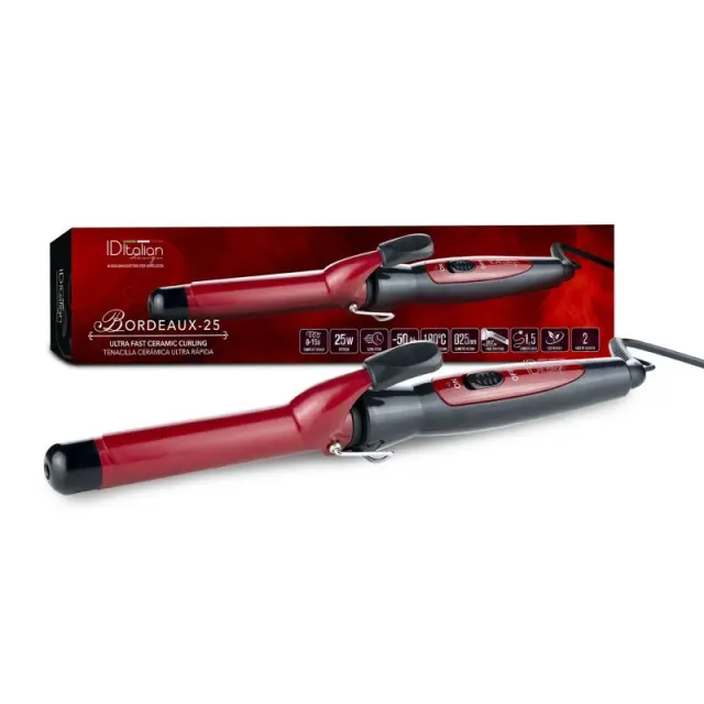 ID Italian Ultra-fast Bourdeaux 25mm Ceramic Curling
