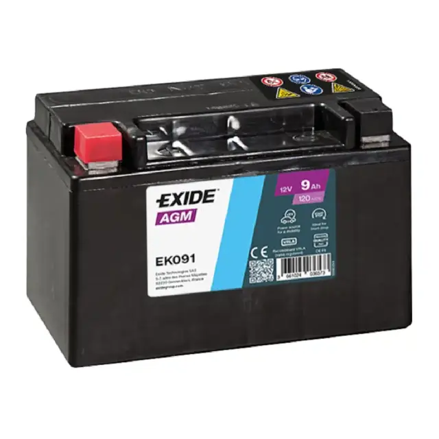 Μπαταρία EXIDE AGM AUXILIARY EK091 12V 9Ah 120A (EN)
