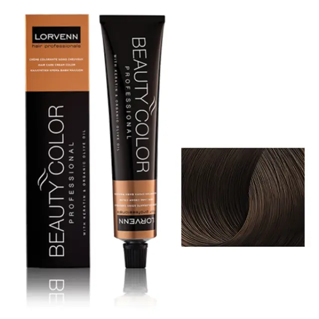 Lorvenn Beauty Color 70ml | Απόχρωση 6.0 Ξανθό Σκούρο Φυσικό