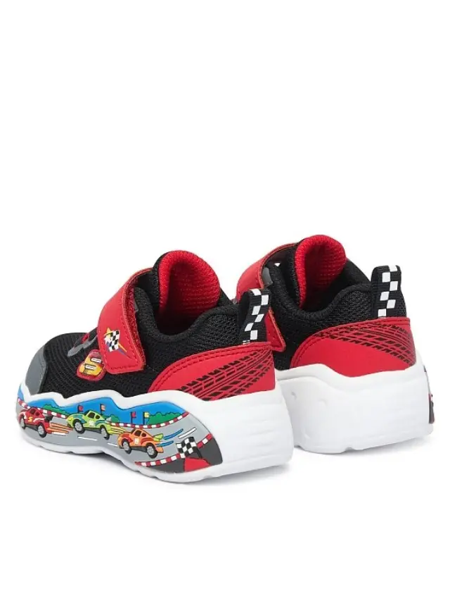 Skechers Infant's Play Scene Μαύρο - Κόκκινο 407312N-BKRD (Skechers) 3