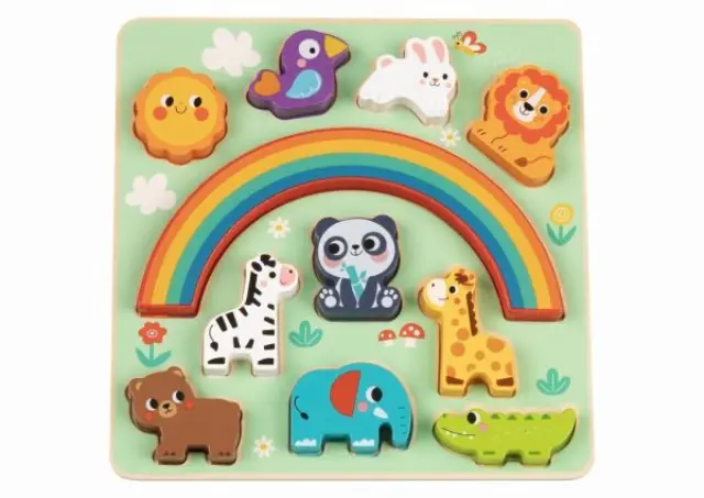 Hi Pando Ξύλινο Παζλ 2 Σε 1 Balance Animals HP095 6976831552954