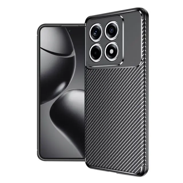 Techsuit® CarbonFiber Θήκη για Xiaomi 14T- Black