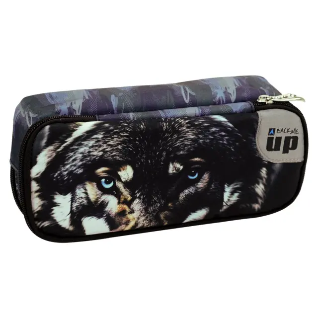 Σχολική Κασετίνα Οβάλ BMU Eye Wolf / 357-33141 (Back Me Up)