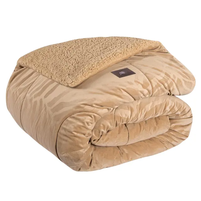 Κουβερτοπάπλωμα 240x250 King Size 700gsm Essential Greenwich Polo Club 4434 Beige 100% Πολυέστερ 3