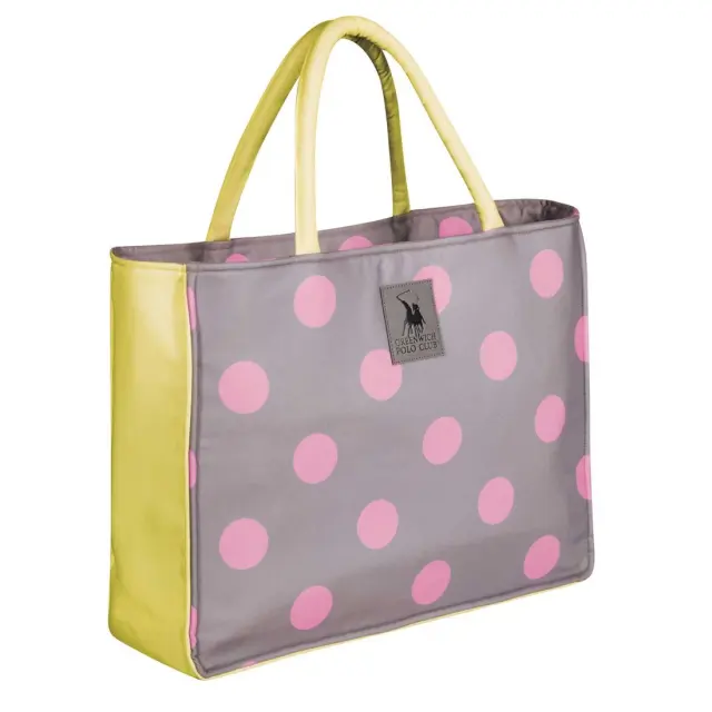 Τσάντα Θαλάσσης 46x36 Greenwich Polo Club 4069 Grey-Yellow 100% Πολυέστερ 2