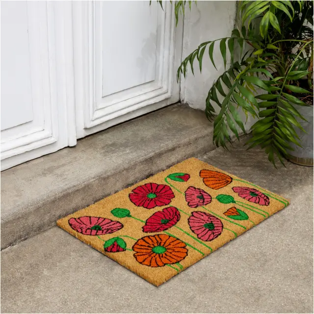 Pylones Χαλάκι εισόδου (60cmX40cm): Dancefleur (2 σχέδια) Coquelicots 2