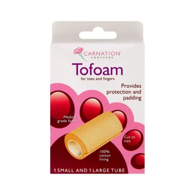 Carnation ToFoam Προστατευτικά σκουφάκια δαχτύλων, 2 τεμάχια