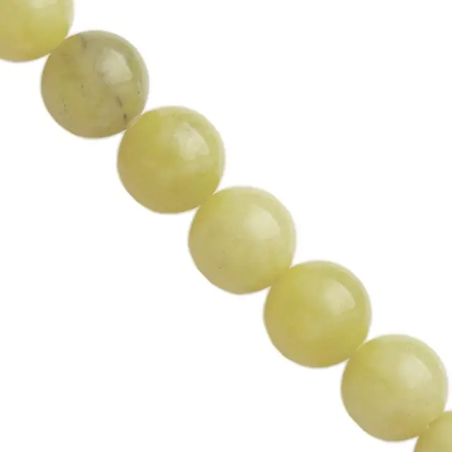 Στρογγυλή Χάντρα Ζαντ Lemon Ø6mm ~62τεμ