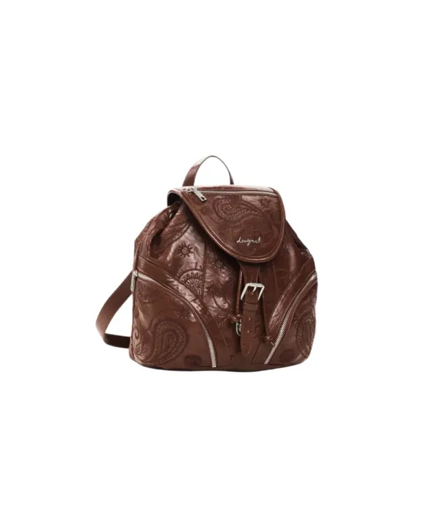 Desigual - Γυναικείο Σακίδιο Πλάτης Siroco Tula Mini Straight 26WAKP26-6011 Καφέ 2