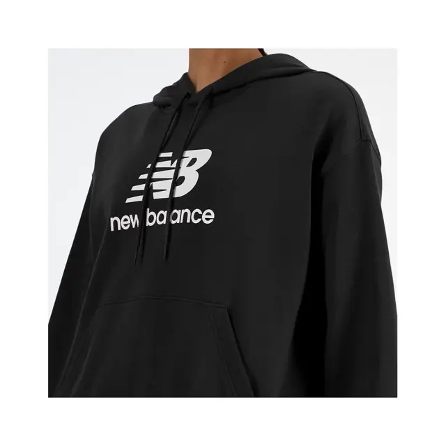 New Balance French Terry Logo Hoodie (WT41504-Black) - Μαύρο 2