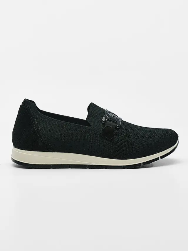 Imac Sneakers Γυναικείο ύφασμα/δέρμα Μαύρο IMA/755980 NERO 3