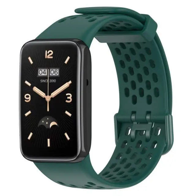 Breathable Λουράκι Σιλικόνης Για Xiaomi Mi Band 7 Pro - Dark Green OEM