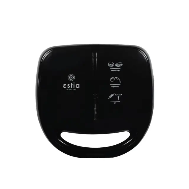 Estia Infinity Τοστιέρα με Αποσπώμενες Πλάκες για 2 Τοστ 850W Μαύρη