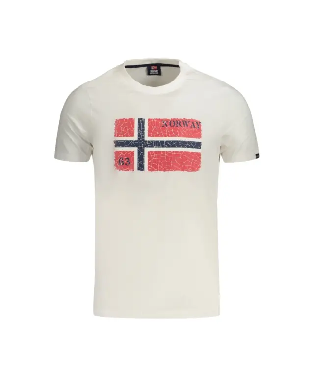 Norway Nautical School - Ανδρικό T-shirt Κοντομάνικο 866020-WHITE Λευκό 3