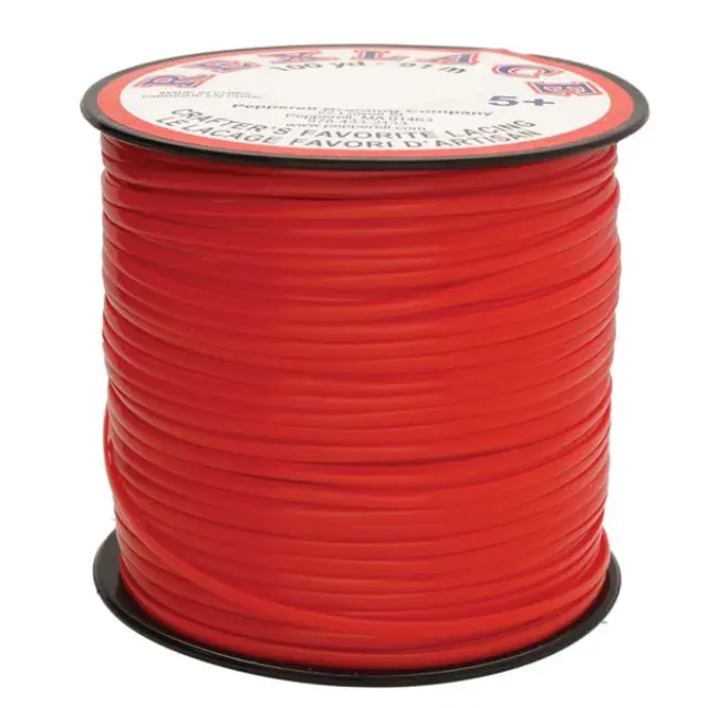 Κορδόνι Νάυλον Pepperell Rexlace Britelace 2.35x0.76mm - Red - 91m