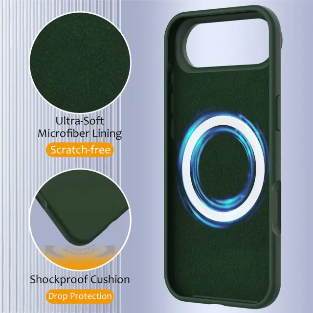 MagSafe Θήκη για iPhone 17 Air- Dark Green OEM 2