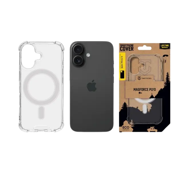 Tactical MagForce Plyo Cover for Apple iPhone 16 Transparent 3