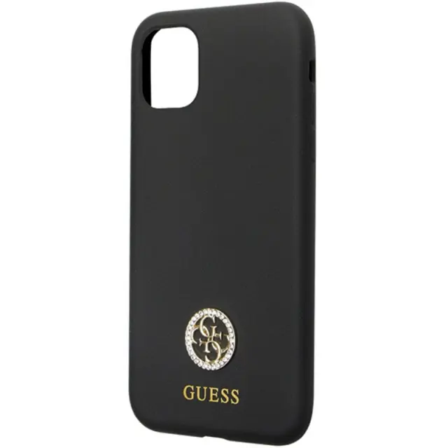 Guess Back Cover Πλαστικό / Σιλικόνης Μαύρο (Apple iPhone 11/XR)