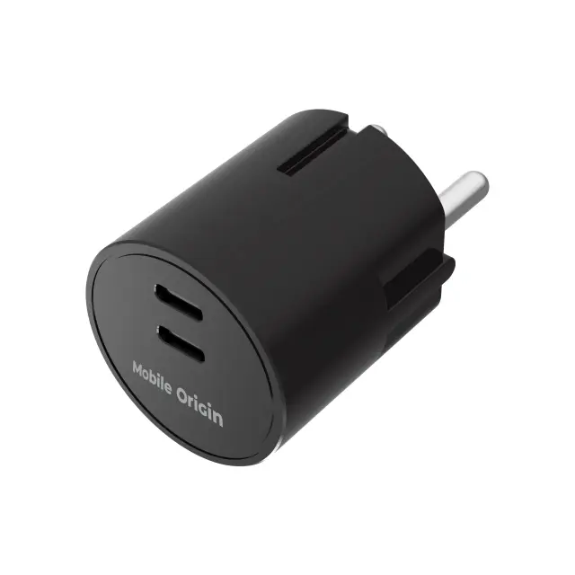 Mobile Origin 30W Charger Plug PW33 - 2x USB-C, black 2