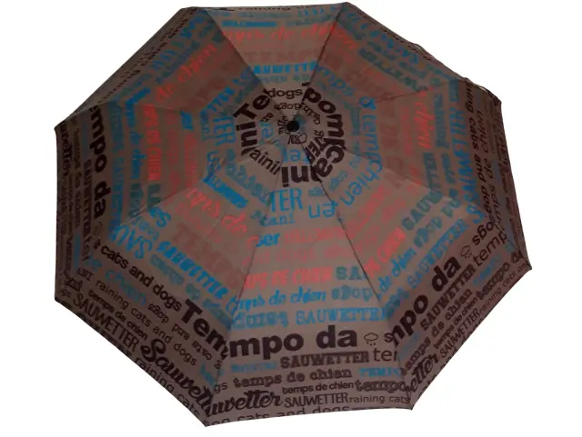 ΑΥΤΟΜΑΤΗ ΟΜΠΡΕΛΑ HARRY RAIN SUPER MINI SLOGAN 42085 BEIGE